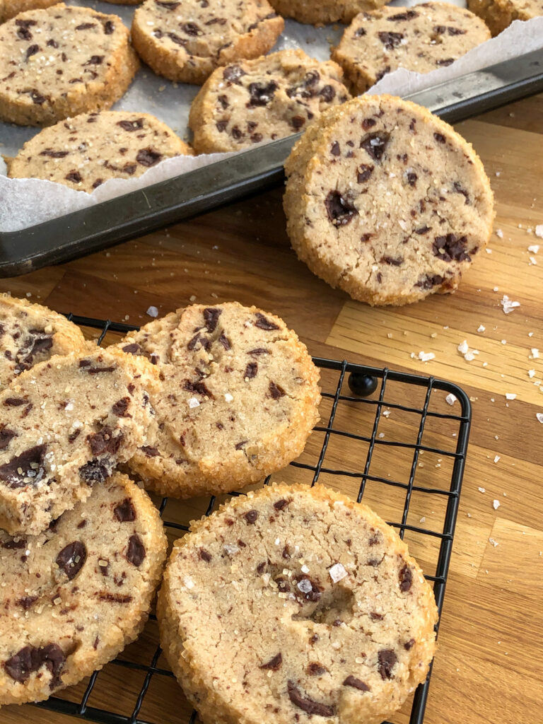 Salted Butter Chocolate Shortbread Cookies - Crazy Kitchen