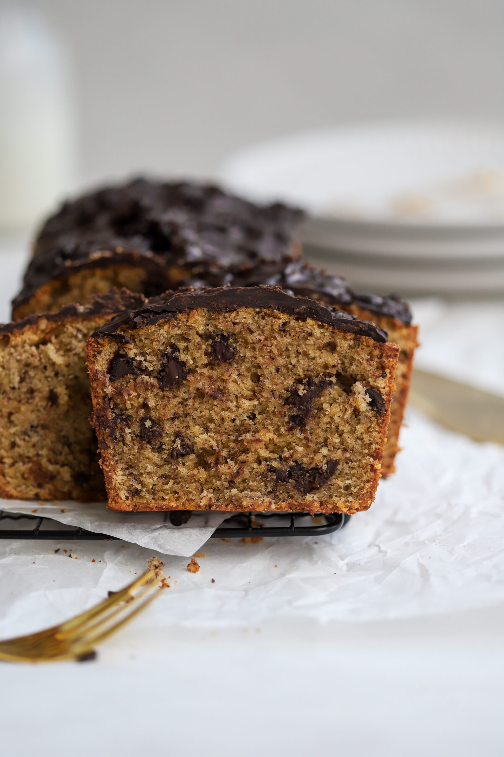 Brown Butter, Hazelnut and Chocolate Banana Bread